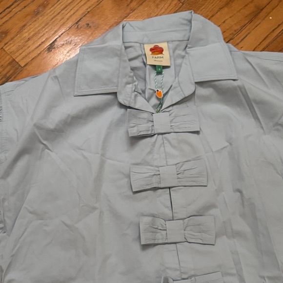 FARM Rio Light Blue Button Down Shirt - Picture 2 of 6